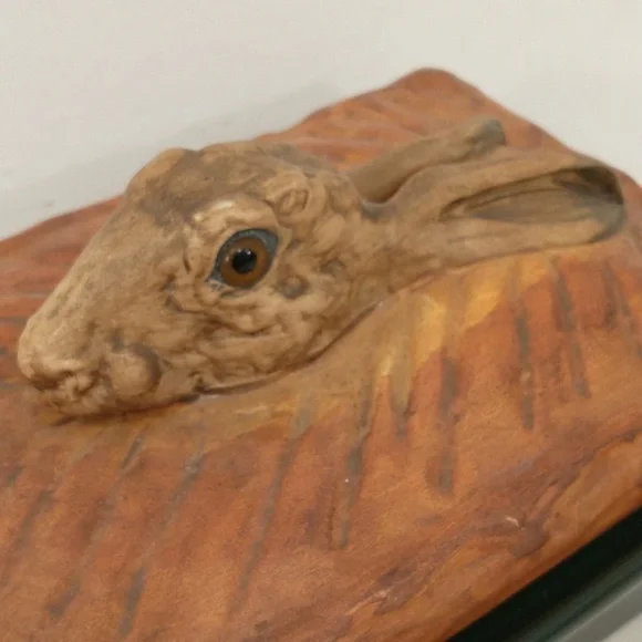 Vintage French Pillivuyt Porcelain Rabbit Hare Bunny Dish Trompe L'oeil Realism - Picture 2 of 16